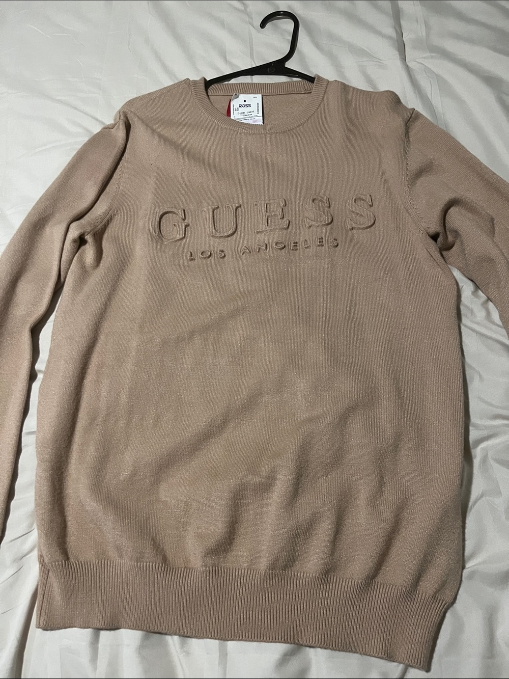 GUESS Men’s Crewneck Sweater in Taupe